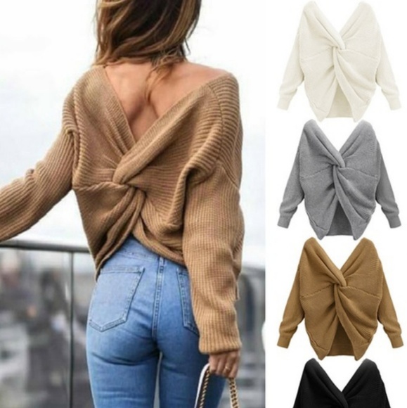 🔥HOT!🔥WOVEN KNOT SWEATER - GRAY - Picture 3 of 8